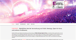 Desktop Screenshot of cinevent.net