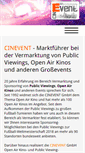 Mobile Screenshot of cinevent.net